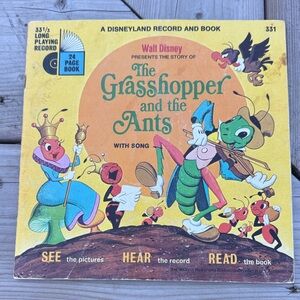 Disney's The Grasshopper and Ants - book and record (5 for $20 if you bundle)